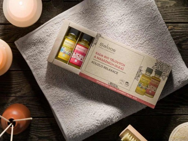 Gift set of body and massage oils