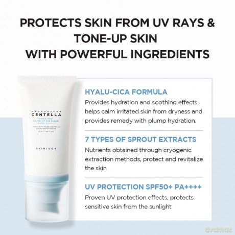 Gift set of sunscreen SPF 50+ Madagascar Centella (Hyalu-Cica Water-Fit Sun Serum)