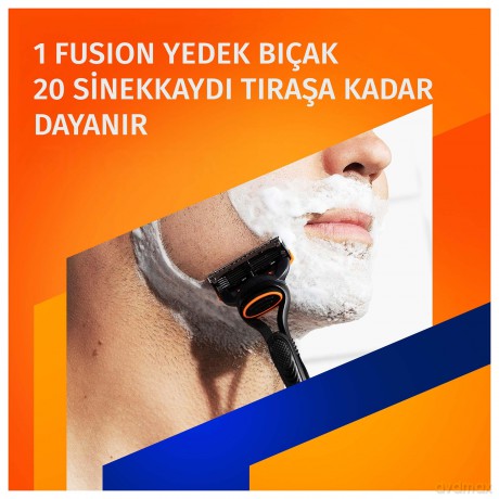 Gillette Fusion razor + 5 heads