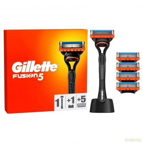 Gillette Fusion razor + 5 heads