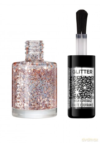 Glitter nail polish Glitter Bomb 8 ml - Shade: 019 Disco Diva