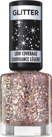 Glitter nail polish Glitter Bomb 8 ml - Shade: 019 Disco Diva