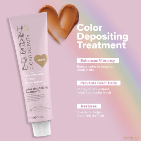 Hair toning mask Clean Beauty Vanilla (Color Depositing Treatment) 150 ml