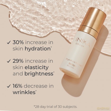 Inika Organic Phytofuse Renew Renewing Skin Serum with Aloe and Resveratrol Phytofuse Renew Resveratrol Serum - Volume: 30 ml