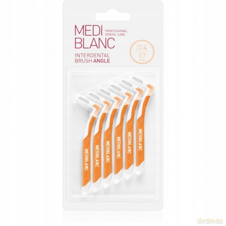 Interdental brush 0.7 mm yellow 6 pcs