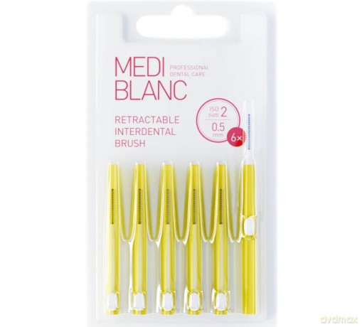 Interdental retractable brushes 0.5 mm 6 pcs