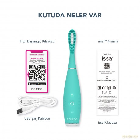 ISSA 4 Smile Childrens Sonic Toothbrush 4in1 - Variant: Summer Sky