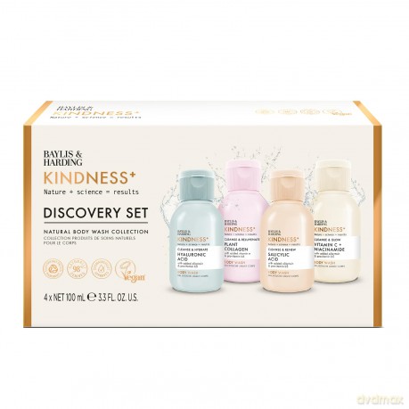 Kindness+ Discovery Gift Set 4 x 100 ml shower gel gift set