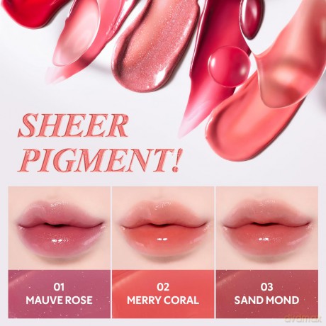 Lip gloss (Waterism Glow Tint) 4 g - Shade: 09 Salmon Syrup