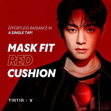 Long-lasting makeup in a sponge Mask Fit (Red Cushion) 18 g - Shade: 34N Pecan