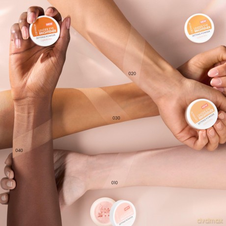 Loose brightening powder under the eyes Under Eye Brightener (Setting Powder) 2.3 g - Shade: 10 Light Rose