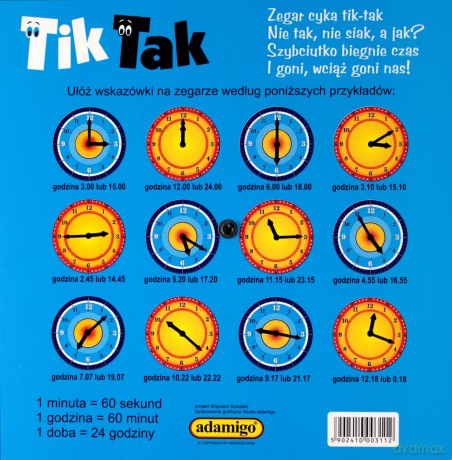 ADAMIGO Zegar TikTak [ZABAWKA]