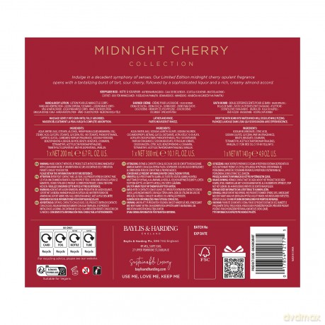 Midnight Cherry Body Care Gift Set 3 pcs