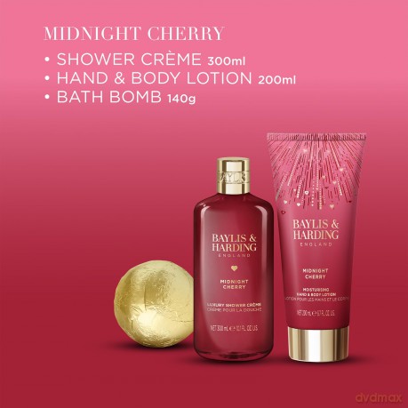 Midnight Cherry Body Care Gift Set 3 pcs