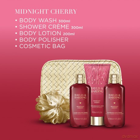 Midnight Cherry Body Care Gift Set 5 pcs