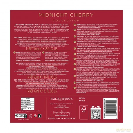Midnight Cherry Gift Set 3 pcs