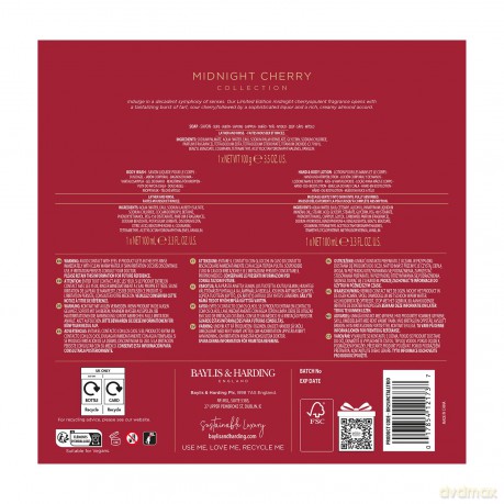 Midnight Cherry Gift Set 3 pcs