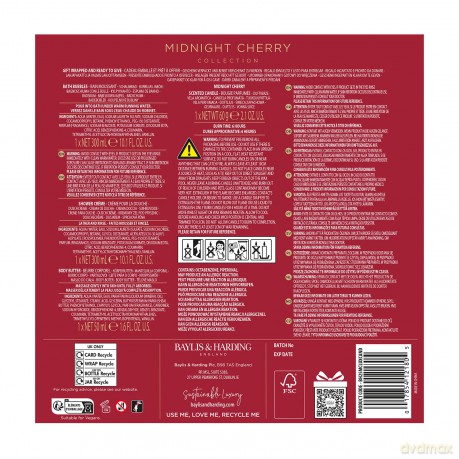 Midnight Cherry Gift Set 4 pcs
