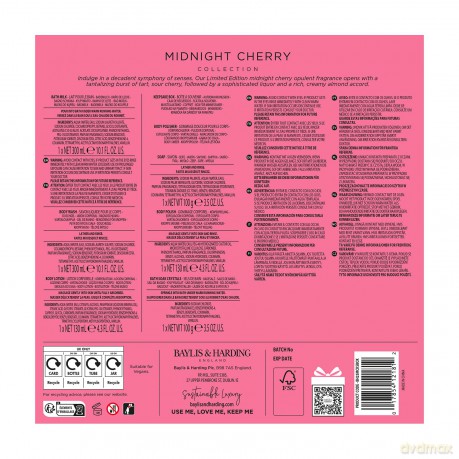 Midnight Cherry Gift Set 7 pcs