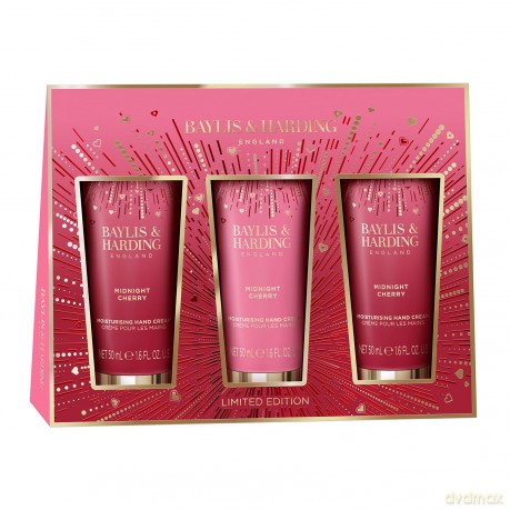 Midnight Cherry Hand Cream Gift Set 3 x 50 ml