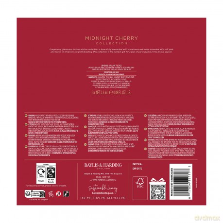 Midnight Cherry Lip Gloss Gift Set 3 x 2.5 ml