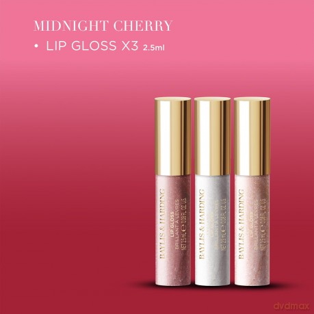 Midnight Cherry Lip Gloss Gift Set 3 x 2.5 ml