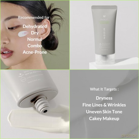 Moisturizing facial sunscreen SPF 50 PA++++ Inout (Watery Sheer Sunscreen) 50 ml