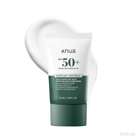 Moisturizing facial sunscreen SPF 50+ Heartleaf Silky (Moisture Mild Sunscreen) 50 ml