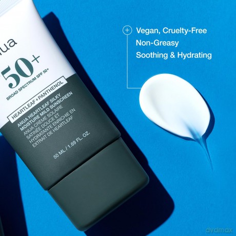 Moisturizing facial sunscreen SPF 50+ Heartleaf Silky (Moisture Mild Sunscreen) 50 ml