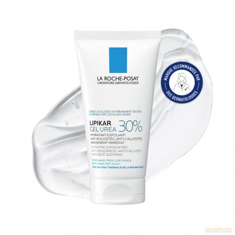 Moisturizing gel for extremely dry skin Lipikar Urea 30% (Hydrating Exfoliating Gel) 50 ml