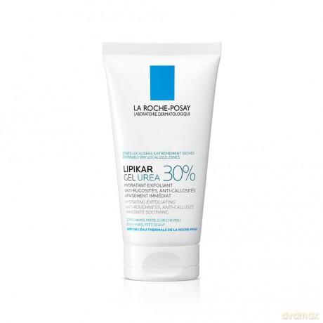 Moisturizing gel for extremely dry skin Lipikar Urea 30% (Hydrating Exfoliating Gel) 50 ml