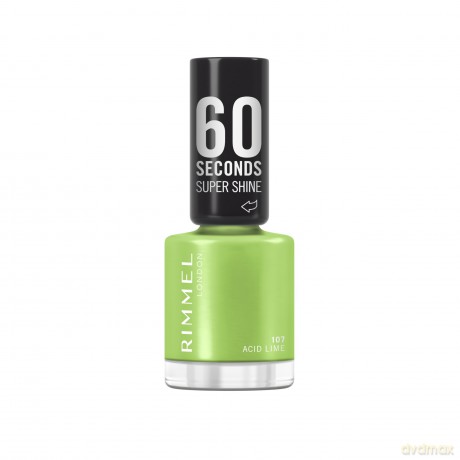 Nail Polish 60 Seconds Super Shine 8 ml - Shade: 107 Acid Lime