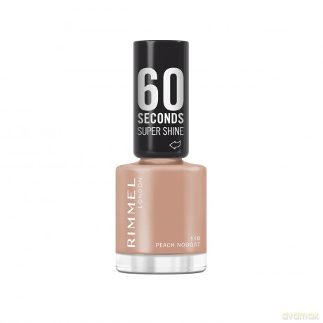 Nail Polish 60 Seconds Super Shine 8 ml - Shade: 110 Peach Nougat