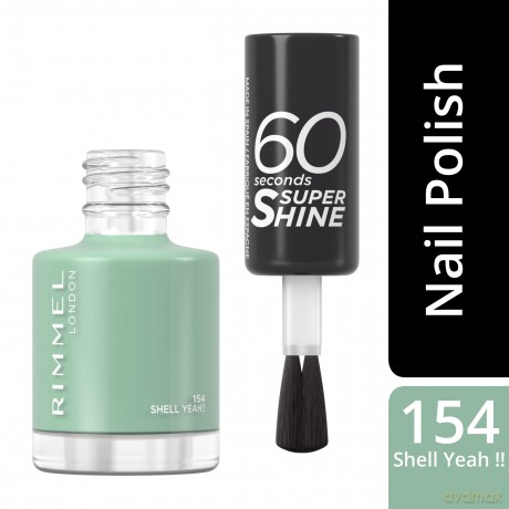 Nail Polish 60 Seconds Super Shine 8 ml - Shade: 154 Shell Yeah!!