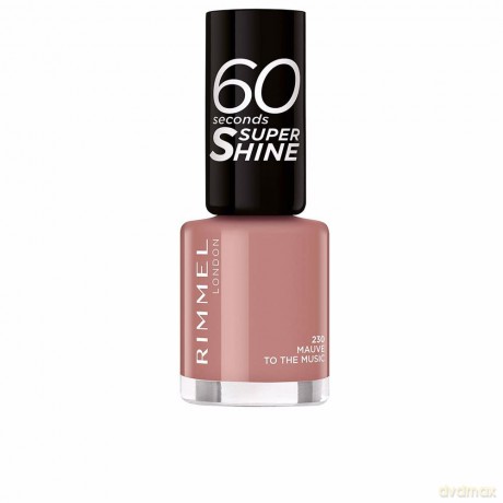 Nail Polish 60 Seconds Super Shine 8 ml - Shade: 230 Mauve to the Music