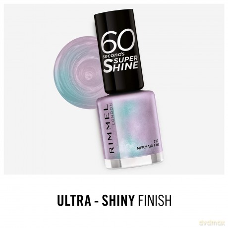 Nail Polish 60 Seconds Super Shine 8 ml - Shade: 719 Mermaid Fin