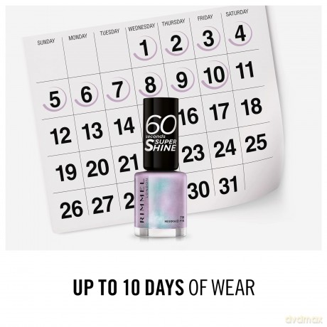 Nail Polish 60 Seconds Super Shine 8 ml - Shade: 719 Mermaid Fin