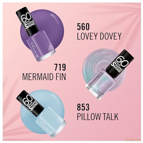Nail Polish 60 Seconds Super Shine 8 ml - Shade: 719 Mermaid Fin