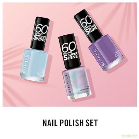 Nail Polish 60 Seconds Super Shine 8 ml - Shade: 719 Mermaid Fin