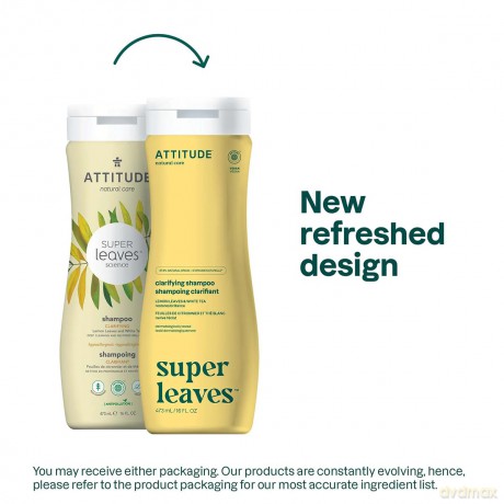 Natural clarifying shampoo for normal and oily hair Super Leaves (Clarifying Shampoo) 473 ml