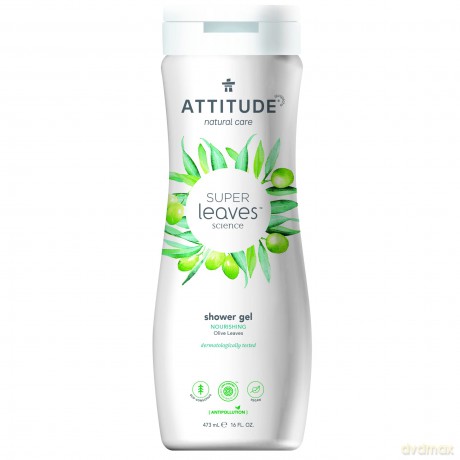 Natural shower gel Super Leaves Olive Leaves (Shower Gel) 473 ml