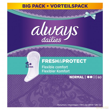 Panty liners Daily Fresh Normal 60 pcs