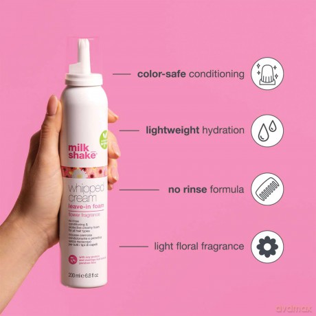 Protective leave-in foam for colored hair Whipped Cream (Leave-In Foam) 200 ml