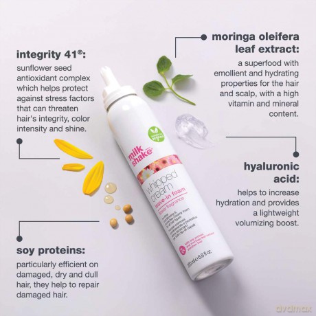 Protective leave-in foam for colored hair Whipped Cream (Leave-In Foam) 200 ml