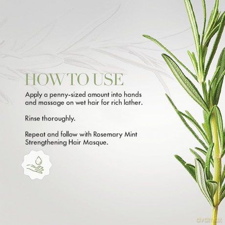 Rosemary Mint Strengthening Shampoo - Volume: 355 ml