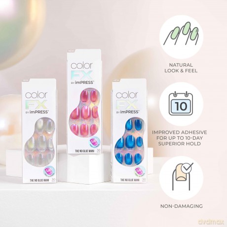 Self-adhesive nails imPRESS Color FX (Reconnect) 30 pcs