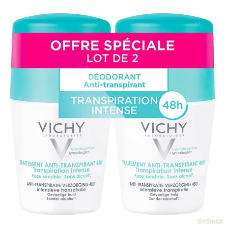 Set of roll-on deodorants against excessive sweating 2 x 50 ml