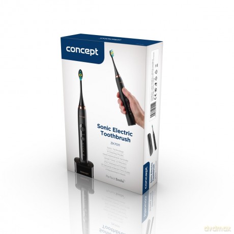 Sonic toothbrush with travel case Perfect Smile black ZK7011