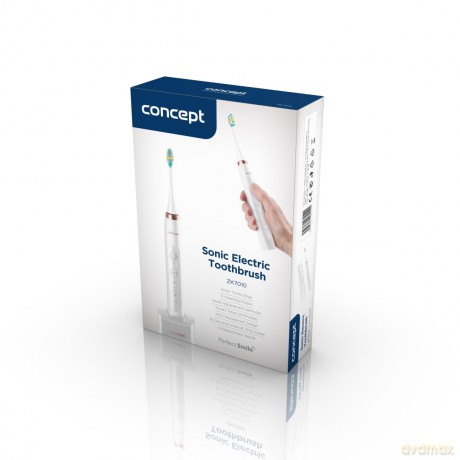 Sonic toothbrush with travel case Perfect Smile white ZK7010