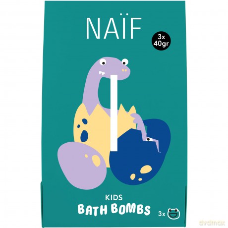 Sparkling bath bombs with lime and blackcurrant scent (Bath Bombs) 3 x 40 g